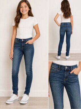 GAP Girls Slim Skinny Jeans in Medium Blue Size 14